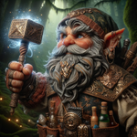 DALL·E 2023-12-24 01.19.05 - A highly realistic D&D rock gnome, depicted with intricate lifeli...png