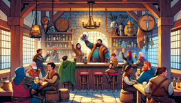 DALL·E 2024-01-11 07.31.29 - Visualize a Dungeons and Dragons fantasy tavern scene in a vibran...png