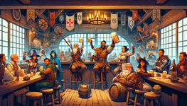 DALL·E 2024-01-11 07.31.41 - Visualize a Dungeons and Dragons fantasy tavern scene in a vibran...png