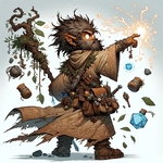 DALL·E 2024-01-27 19.23.52 - Illustrate a D&D rock gnome druid named Short Order in a web-comi...png